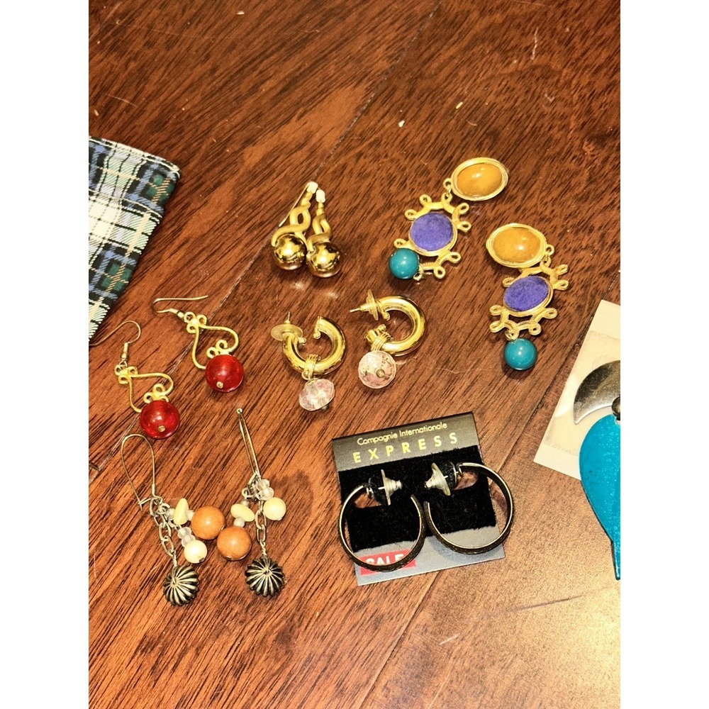 The Limited Express Pastiche Multicolored Bead Dangle Earrings Fashion Jewelry